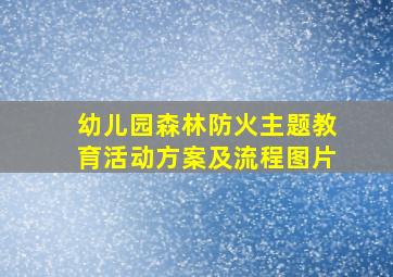 幼儿园森林防火主题教育活动方案及流程图片