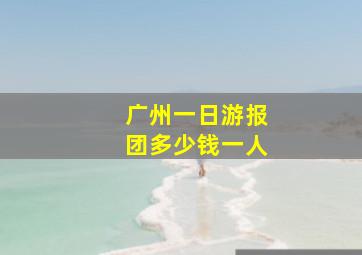 广州一日游报团多少钱一人