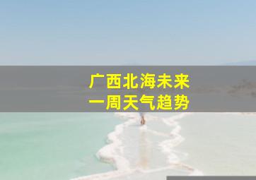 广西北海未来一周天气趋势