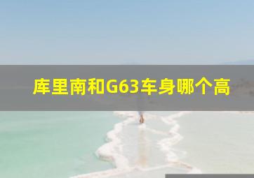 库里南和G63车身哪个高