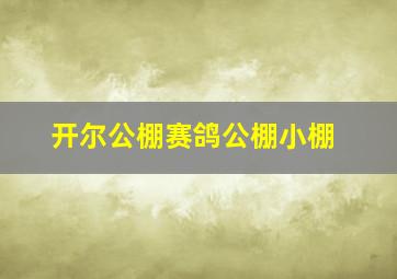 开尔公棚赛鸽公棚小棚