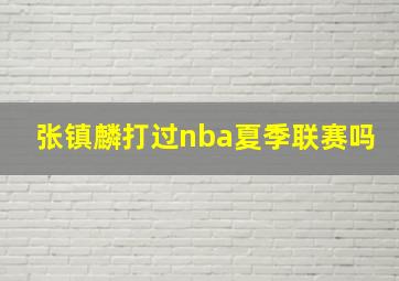 张镇麟打过nba夏季联赛吗