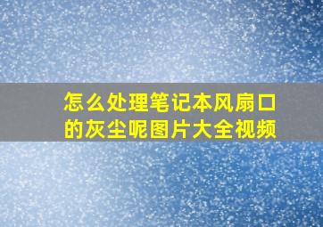 怎么处理笔记本风扇口的灰尘呢图片大全视频