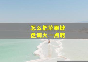 怎么把苹果键盘调大一点呢