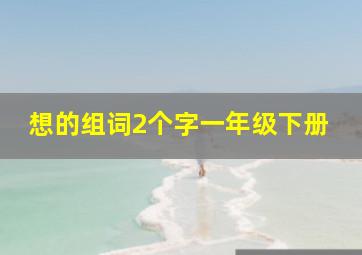 想的组词2个字一年级下册