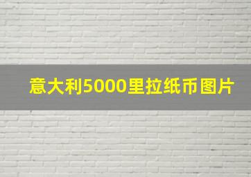 意大利5000里拉纸币图片