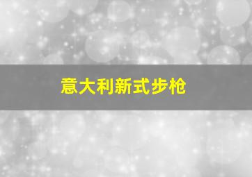 意大利新式步枪