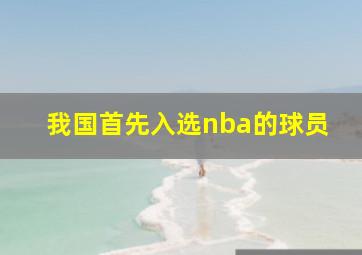 我国首先入选nba的球员