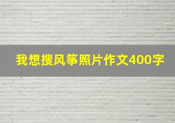 我想搜风筝照片作文400字