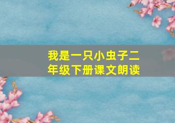 我是一只小虫子二年级下册课文朗读