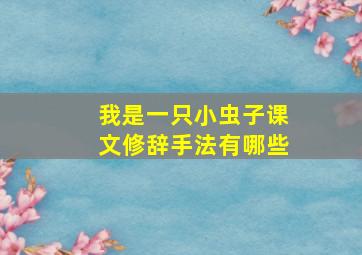 我是一只小虫子课文修辞手法有哪些