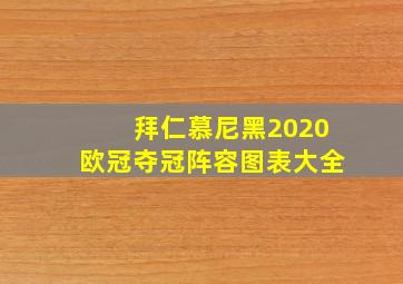 拜仁慕尼黑2020欧冠夺冠阵容图表大全