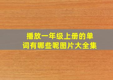 播放一年级上册的单词有哪些呢图片大全集