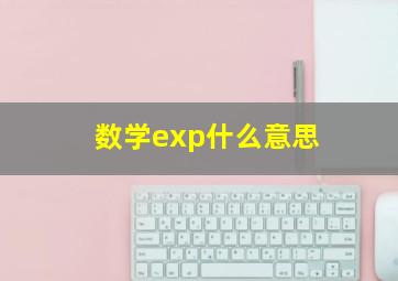 数学exp什么意思