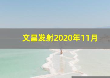 文昌发射2020年11月