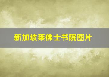 新加坡莱佛士书院图片