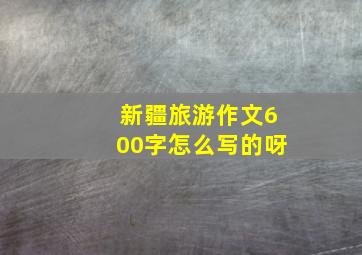 新疆旅游作文600字怎么写的呀