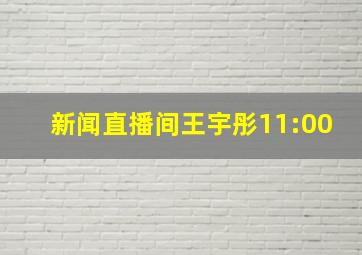 新闻直播间王宇彤11:00