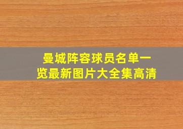 曼城阵容球员名单一览最新图片大全集高清