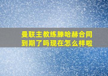 曼联主教练滕哈赫合同到期了吗现在怎么样啦