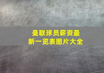 曼联球员薪资最新一览表图片大全