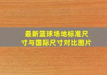 最新篮球场地标准尺寸与国际尺寸对比图片