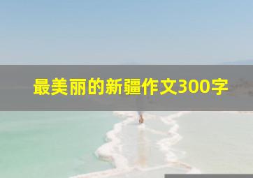 最美丽的新疆作文300字