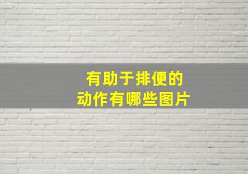 有助于排便的动作有哪些图片