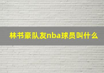 林书豪队友nba球员叫什么