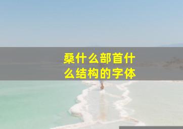 桑什么部首什么结构的字体