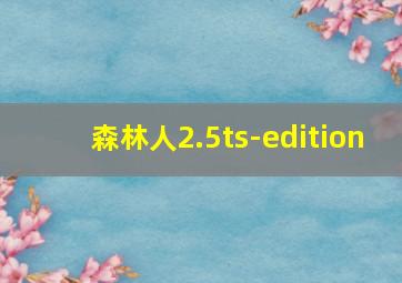 森林人2.5ts-edition