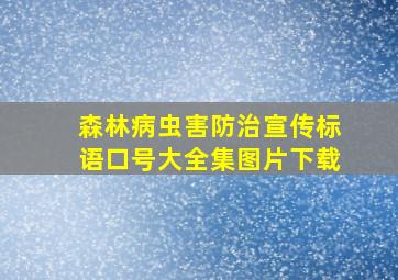 森林病虫害防治宣传标语口号大全集图片下载