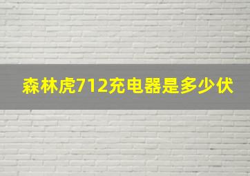 森林虎712充电器是多少伏