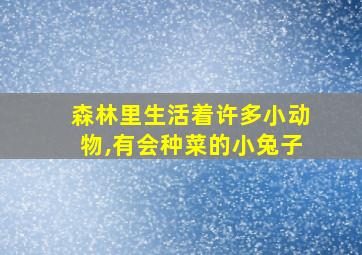 森林里生活着许多小动物,有会种菜的小兔子