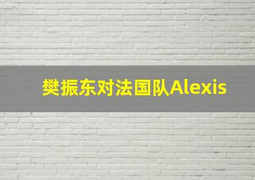 樊振东对法国队Alexis