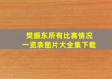 樊振东所有比赛情况一览表图片大全集下载