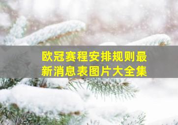 欧冠赛程安排规则最新消息表图片大全集