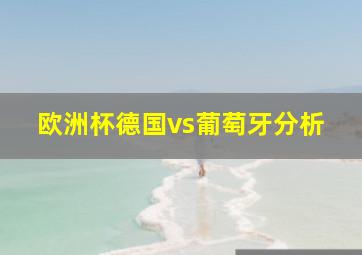 欧洲杯德国vs葡萄牙分析