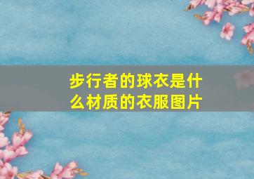 步行者的球衣是什么材质的衣服图片