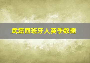 武磊西班牙人赛季数据