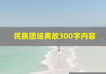 民族团结典故300字内容