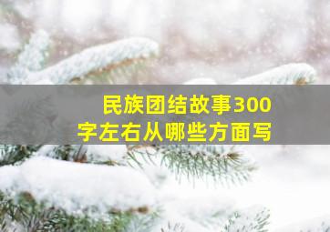 民族团结故事300字左右从哪些方面写