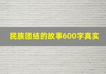 民族团结的故事600字真实