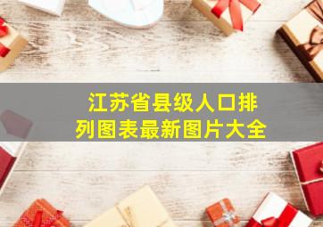 江苏省县级人口排列图表最新图片大全