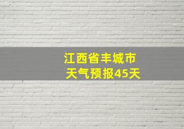 江西省丰城市天气预报45天