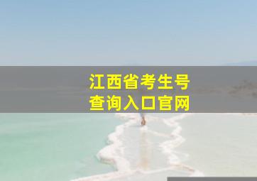 江西省考生号查询入口官网