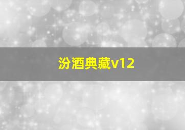 汾酒典藏v12