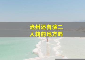 沧州还有演二人转的地方吗