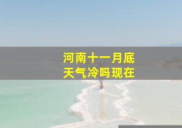 河南十一月底天气冷吗现在