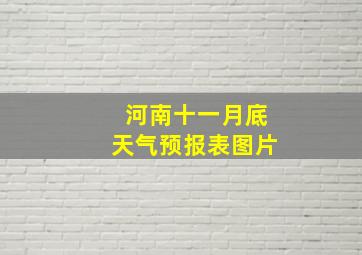 河南十一月底天气预报表图片